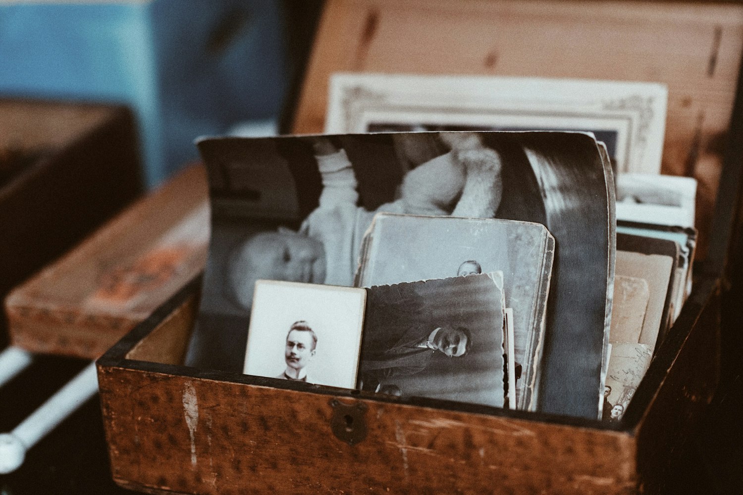 A collection of old photographs from the district's past